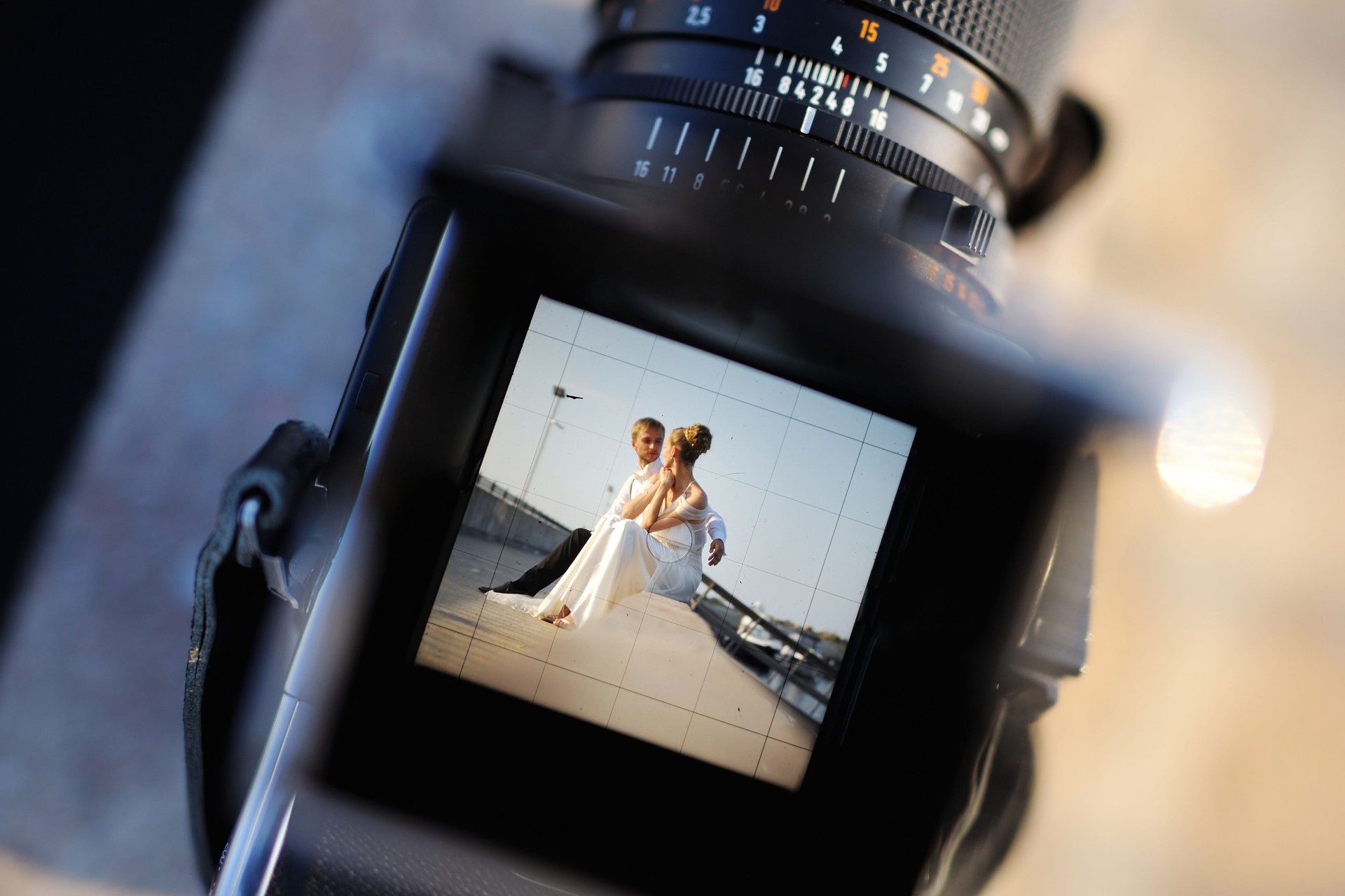 Shooting a wedding with a vintage camera